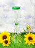 Jade Sunflower 10in Glass Water Pipe/Bong
