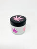 StayLit Pink Glitter Weed Leaves Crystal Stash Jar