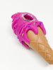 Fuchsia Purple Silicone Ice Cream Cone Hand Pipe