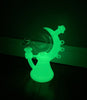 Glow In The Dark Moon Stars Silicone Water Pipe/Bong/Dab Rig