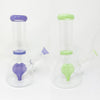 Cute Heart 8in Heart Perc Glass Water Pipe/Bong