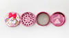 Pink Unicorn Rainbow Herb Grinder 4 Piece 55mm W/ Cleaning Tool
