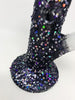 Glitzy Glitter 10in Straight Tube Glass Water Pipe/Bong