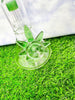 Jade Green Weed Leaf 10in Glass Water Pipe/Bong