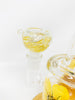 Yellow Daisies Dried Floral Glass Water Pipe/Rig