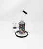 Butterflies Perforated Vinly 6.5in Bent Neck Glass Water Hand Pipe/Dab Rig