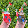 Magical Mushroom Cottage Glass Water Pipe/Dab Rig