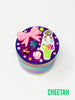Rainbow Herb Grinder Rainbow Swarovski Crystal Dog Custom 4 Piece 55mm W/ Cleaning Tool