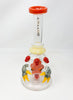 8.75in Red Monster Glass Water Hand Pipe/Dab Rig