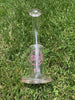 Pink StayLit 8.5in Bent Neck Glass Water Pipe/Dab Rig/Bong