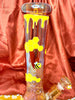 Amber Beehive 14in Glass Water Pipe/Bong