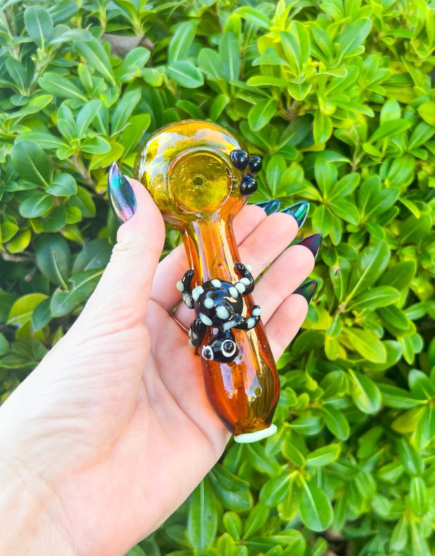 Cute Frog Glass Hand Pipe
