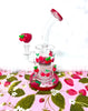 Red Cherries Glass Water Pipe/Dab Rig