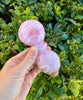 Milky Pink Glass Hand Pipe