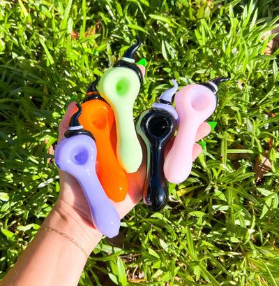 Witch Hat Halloween Glass Hand Pipe
