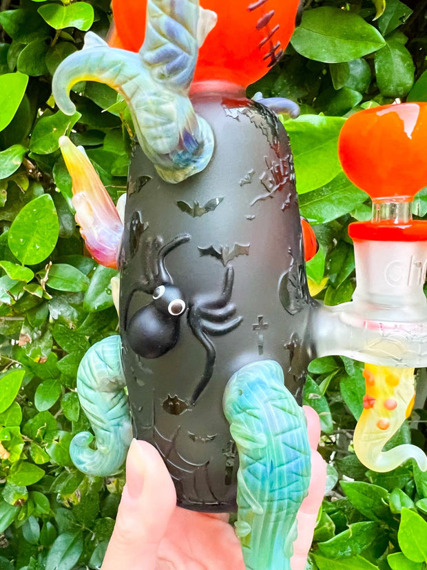 Cheech Limited Edition Puff The Magical Pumpkin Glass Water Pipe/Dab Rig