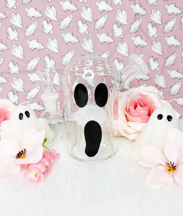 Cute Ghost Glass Water Pipe/Dab Rig