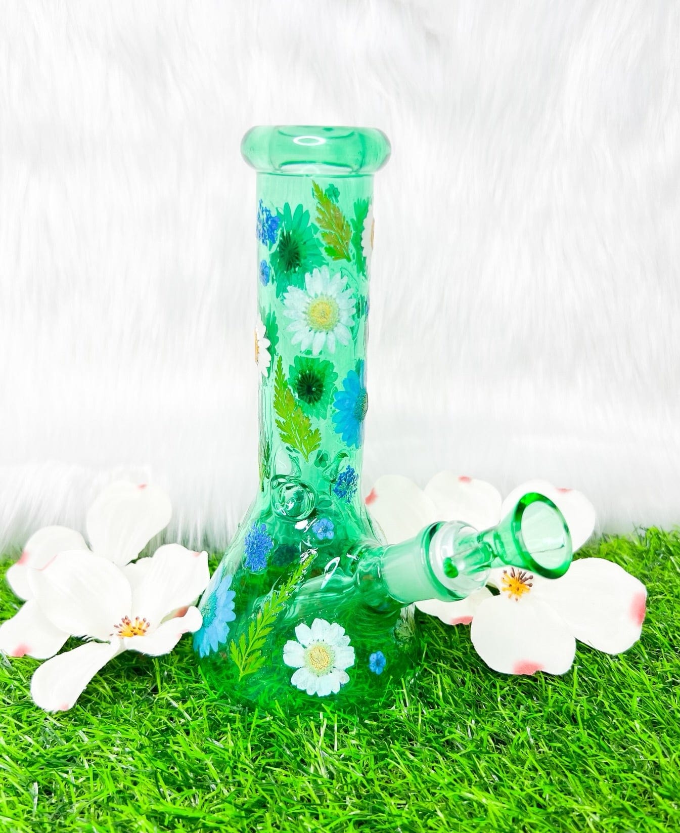 工芸品 Tiffany blue pipe Blue Astronaut 16in Space Bong With Chandelier Perc| Planet Bong
