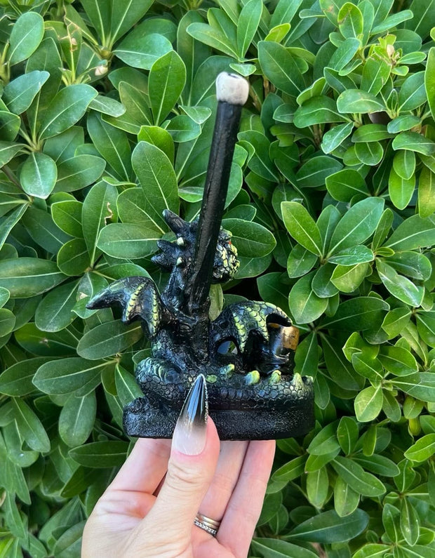 Black Dragon Bamboo Ceramic Pipe