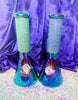 Rainbow Bling 12 Inch Glass Water Pipe/Bong