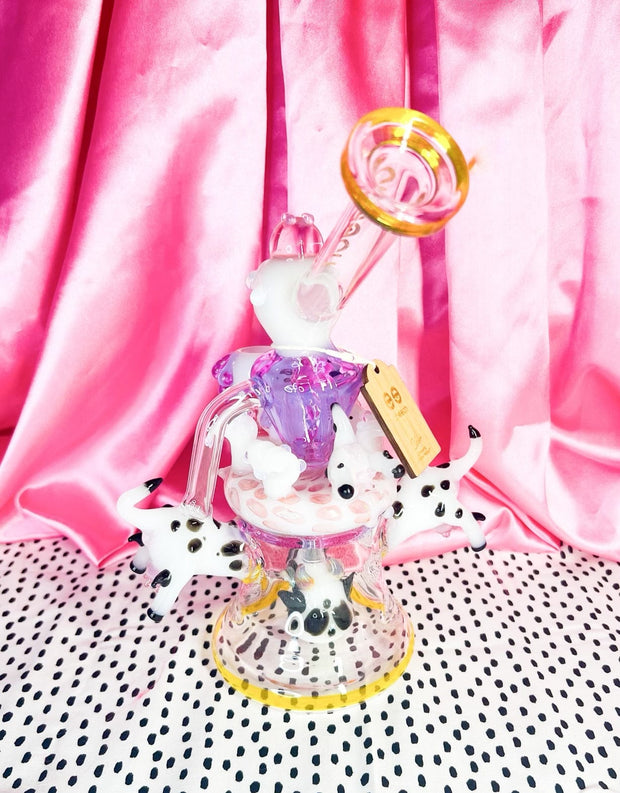 Cheech Got Milk Cow Recycler| Pink Cow Bong