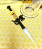 Amber Beehive Drip Water Pipe/Dab Rig