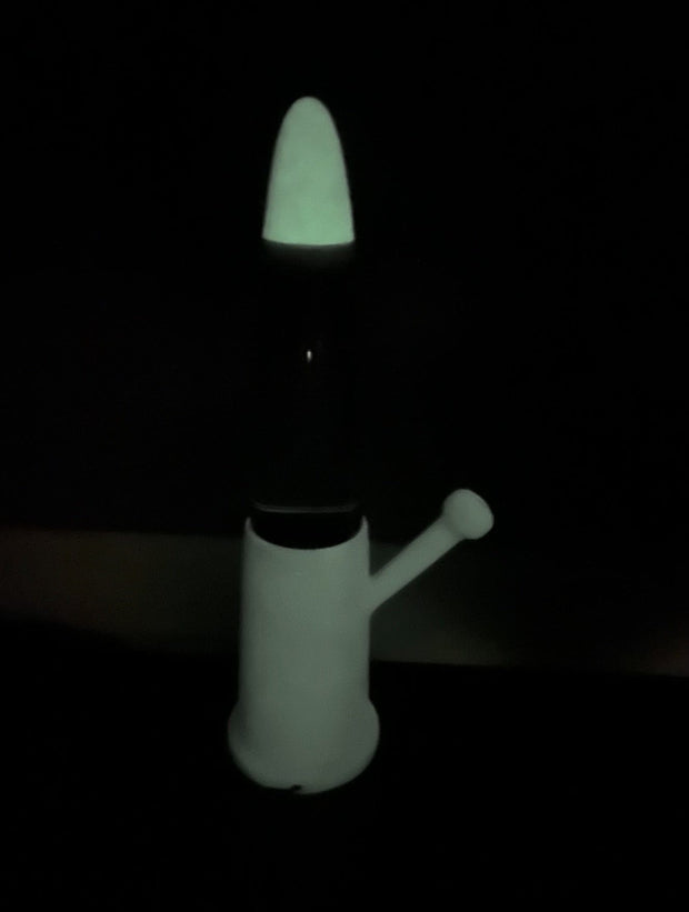LED Iridescent Light Up Beaker Glass Water Pipe/Bong