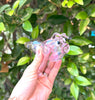 Pink Piggy Glass Hand Pipe