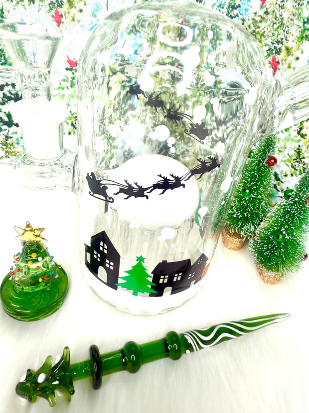Snow Globe Glass Water Pipe/Dab Rig