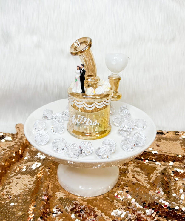 Wedding Cake Glass Water Pipe/Dab Rig