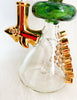 Juicy J Gold Emerald Shark Glass Water Pipe/Dab Rig