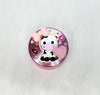 Cute Cow Crystal 4 Piece Grinder 55mm W/ Cleaning Tool