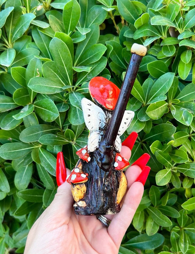 Fairy Girl Bamboo Ceramic Pipe