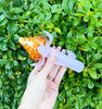 Pretty Rose Glass Hand Pipe