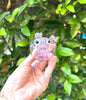 Pink Piggy Glass Hand Pipe
