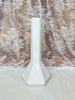 White Cermaic 10in Glass Water Pipe/Bong