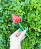 Pretty Rose Glass Hand Pipe