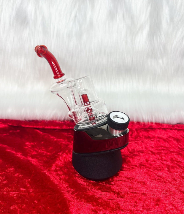 Red Recycler Puffco Glass Attachment Replacement