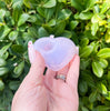 Pink Frosted Heart Glass Hand Pipe