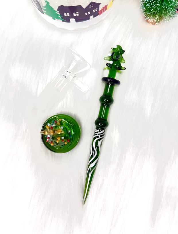 Snow Globe Glass Water Pipe/Dab Rig