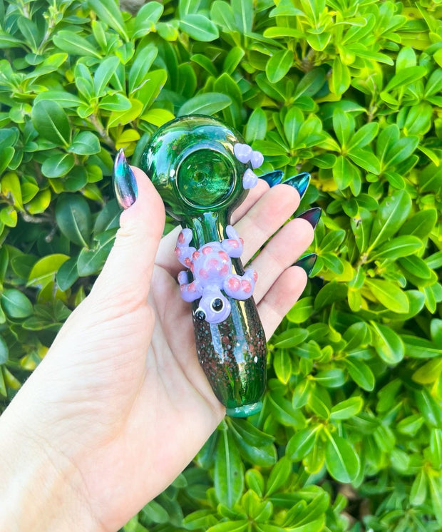 Cute Frog Glass Hand Pipe