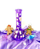 Purple Gingerbread Man Glass Water Pipe/Bong