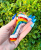 Cheech Rainbow Glass Hand Pipe