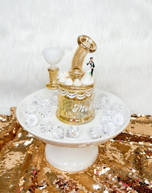 Wedding Cake Glass Water Pipe/Dab Rig