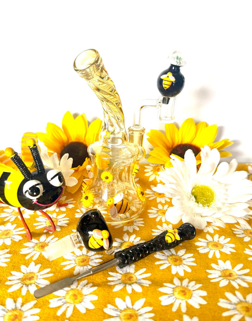 Honey Bee Dab Rig | Beehive Dab Rig Set | StayLit Design