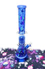 Blue Outer Space 18in Glass Water Pipe/Bong
