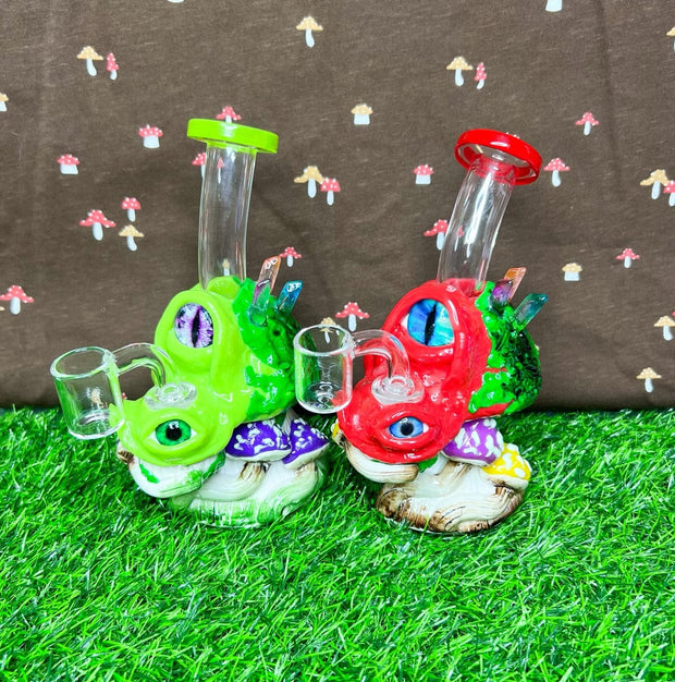 Eyeball Crystal Cottage Water Pipe/Dab Rig
