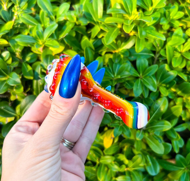 Cheech Rainbow Glass Hand Pipe