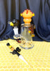 Amber Beehive Drip Water Pipe/Dab Rig