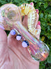 Fumed Horn Glass Hand Pipe